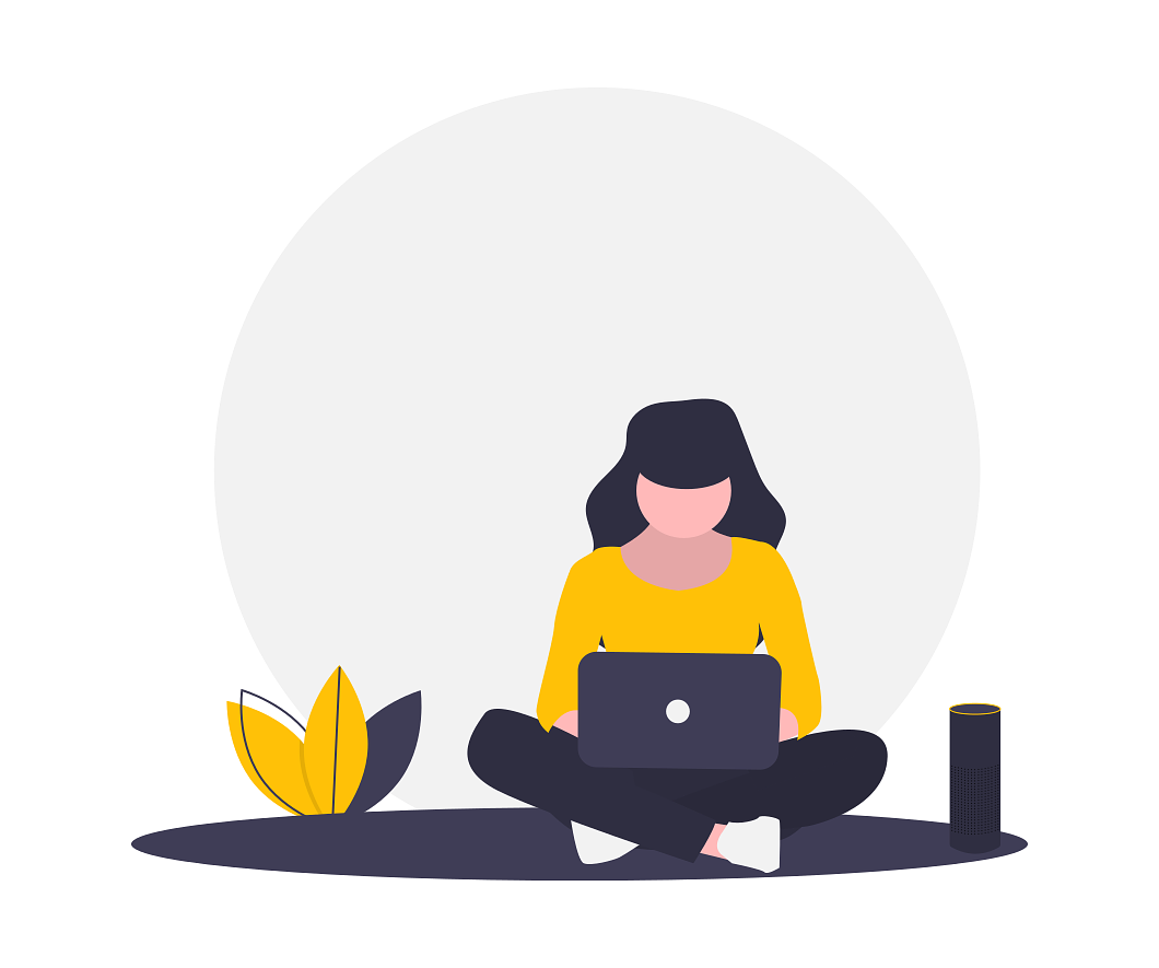 работающая девушка